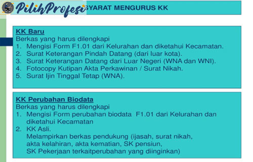 Syarat Mengurus Kartu Keluarga