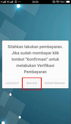 Klik BAYAR