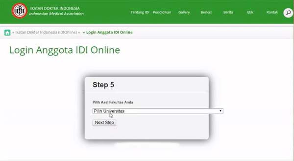 Pilih Fakultas Kedokteran