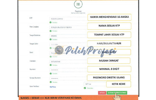 Lakukan Registrasi Akun