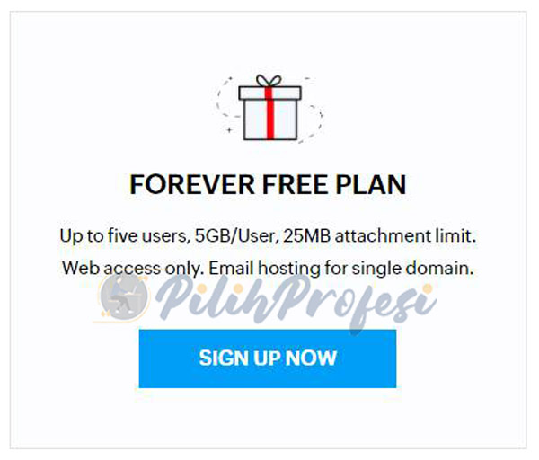 Pilih Forever Free Plan