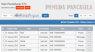 Verifikasi Pendaftaran