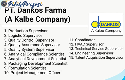Lowongan Kerja PT Dankos Farma