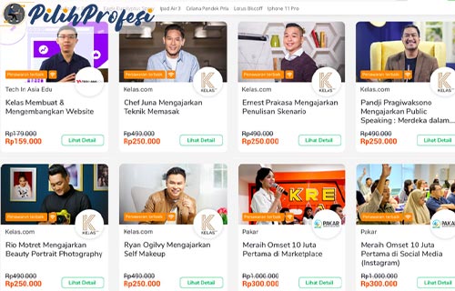 7. Memilih Pelatihan Prakerja Paling Diminati