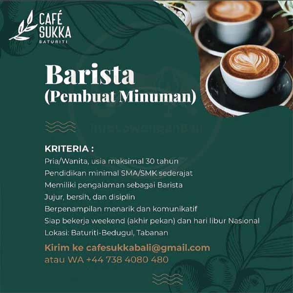 Contoh Iklan Lowongan Kerja Barista